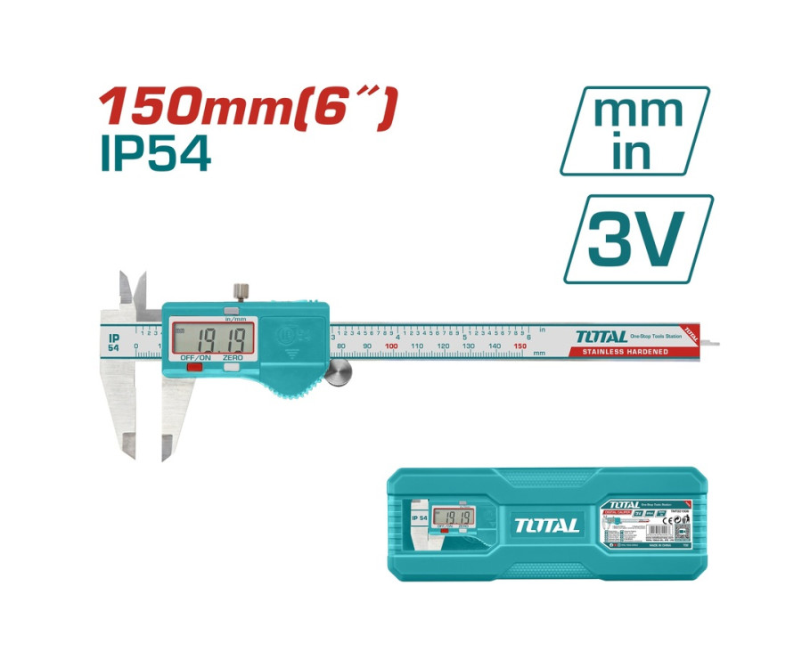 Ψηφιακό Παχύμετρο 150mm με Ακρίβεια 0,01mm και Προστασία IP54