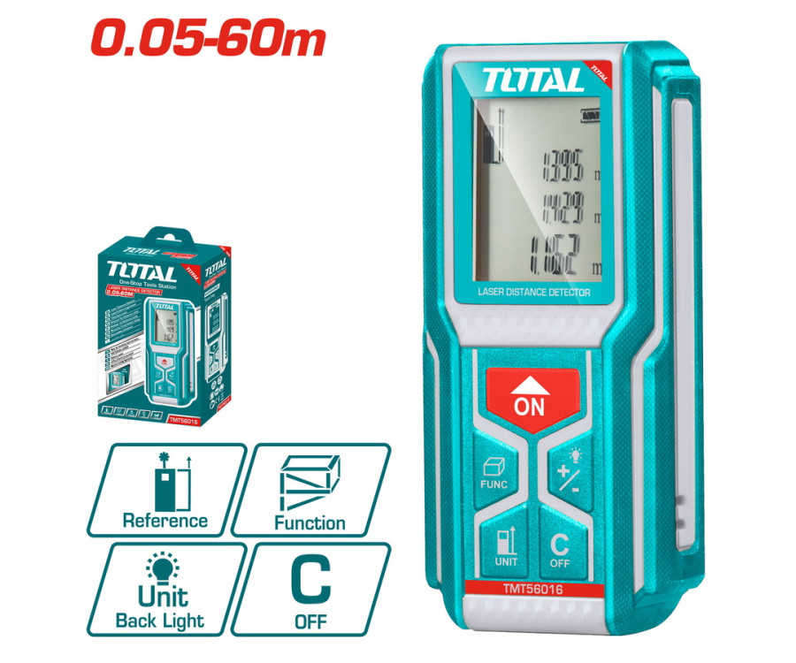Μετρητής Αποστάσεων Laser 60M Total TMT56016