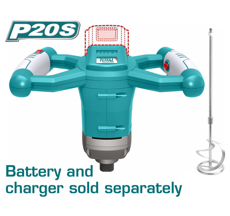 Αναδευτήρας Μπαταρίας Λιθίου 20V TOTAL TMXLI2001