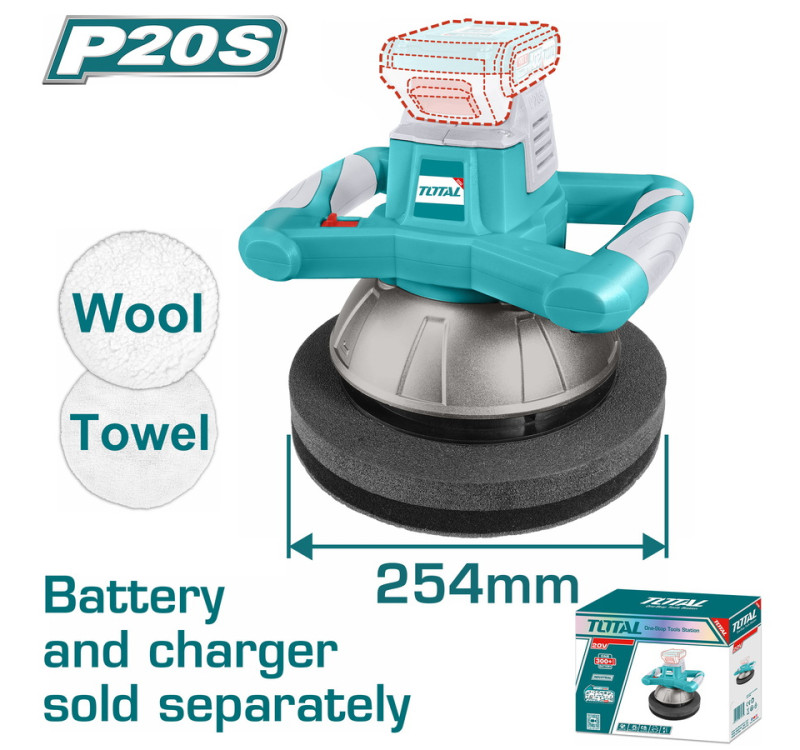 Αλοιφαδόρος Επαγγελματικός Μπαταρίας 20V Χωρίς Μπαταρία & Φορτιστή Total TOPLI2001