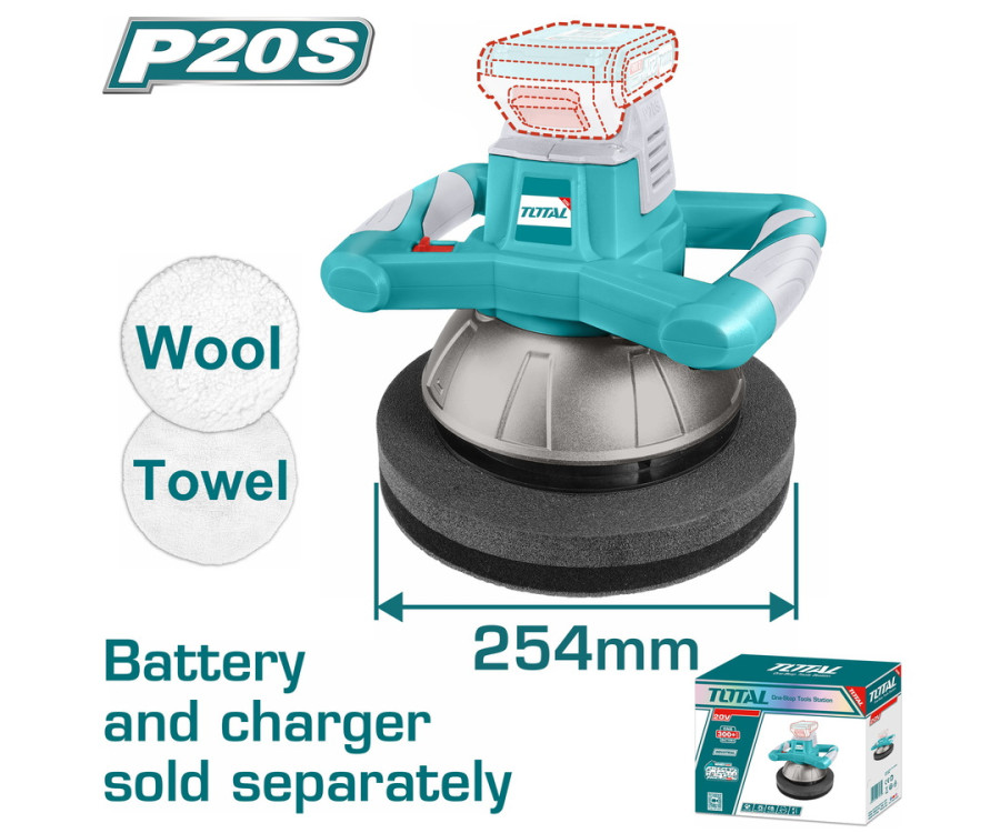 Αλοιφαδόρος Επαγγελματικός Μπαταρίας 20V Χωρίς Μπαταρία & Φορτιστή Total TOPLI2001