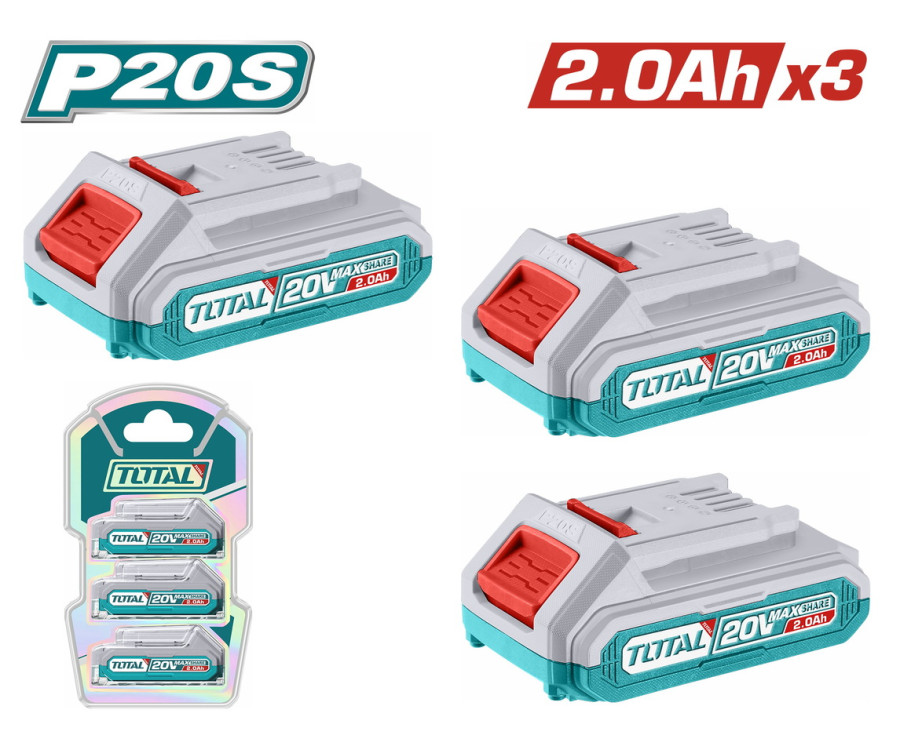 Σετ 3 Μπαταριών 20V / 2.0Ah Total (Tosli240311E)