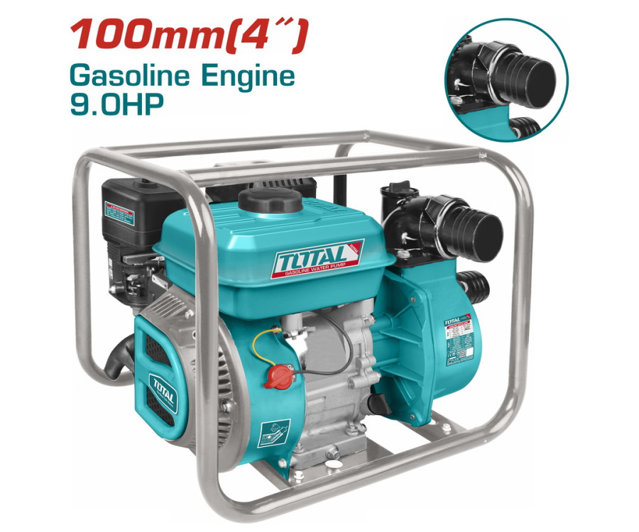 Αντλία Νερού Βενζινοκίνητη 4" 9Hp Επαγγελματική Total TP3401