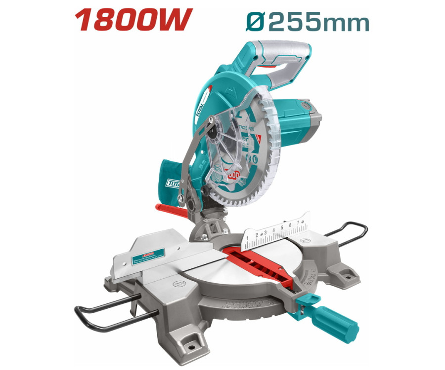 Φαλτσοπρίονο Ξύλου 1800W με Δίσκο Φ255mm Total TS42152557