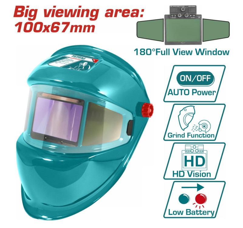 Μάσκα Συγκόλλησης Ηλεκτρονική Πανοραμική Επαγγελματική Total TSP9103