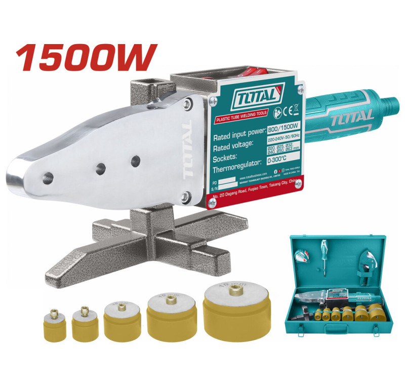 Θερμοκολλητικό Πλαστικών Σωλήνων 800 / 1500W Total TT328151