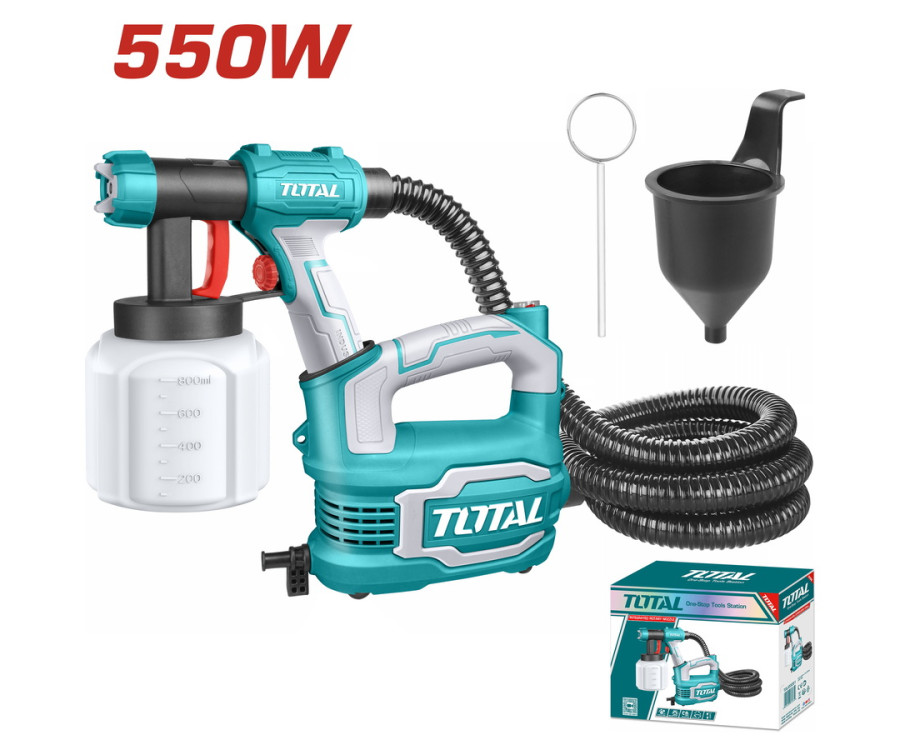 Ηλεκτρικό Σύστημα Βαφής HVLP 550W Total TT5006 με Δοχείο 800ml