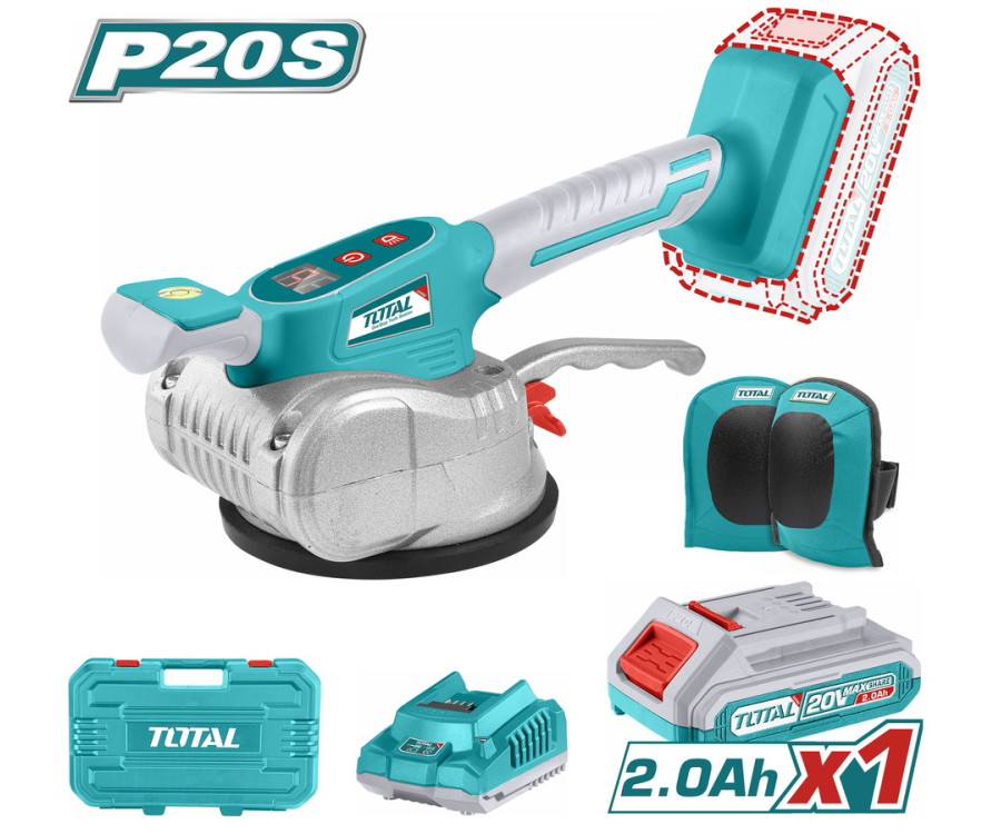 Δονητικό Πλακιδίων Μπαταρίας Li-Ion 20V / 2Ah Total TTVLI20101