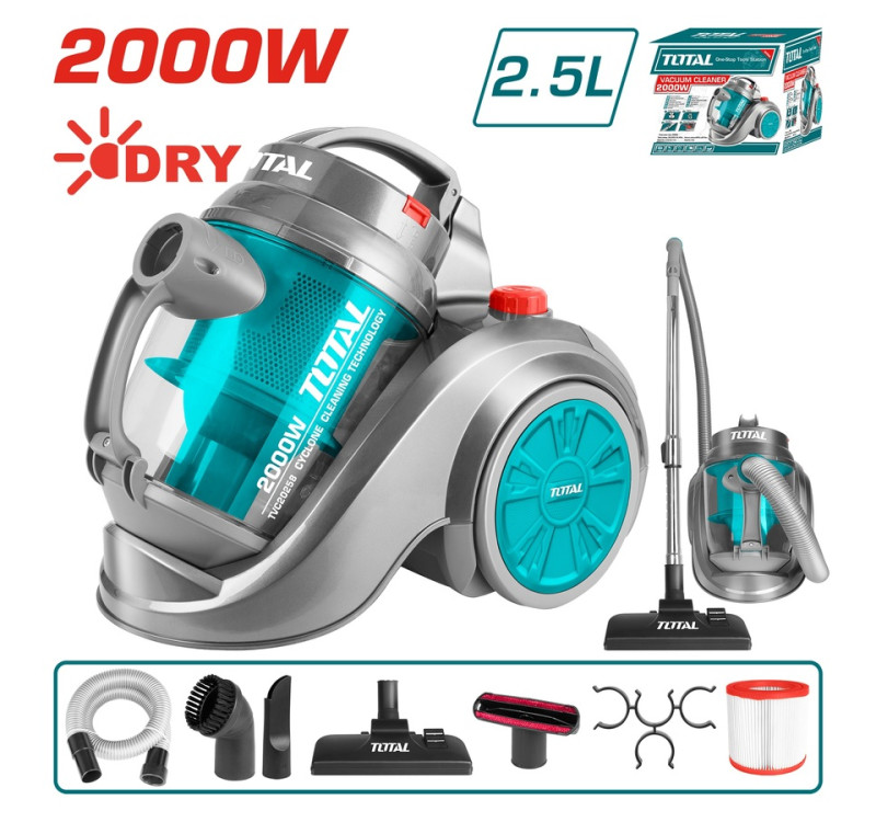 Ηλεκτρική Σκούπα Ξηρής Αναρρόφησης 2000W Total TVC20258