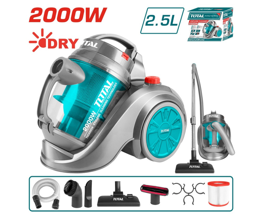 Ηλεκτρική Σκούπα Ξηρής Αναρρόφησης 2000W Total TVC20258