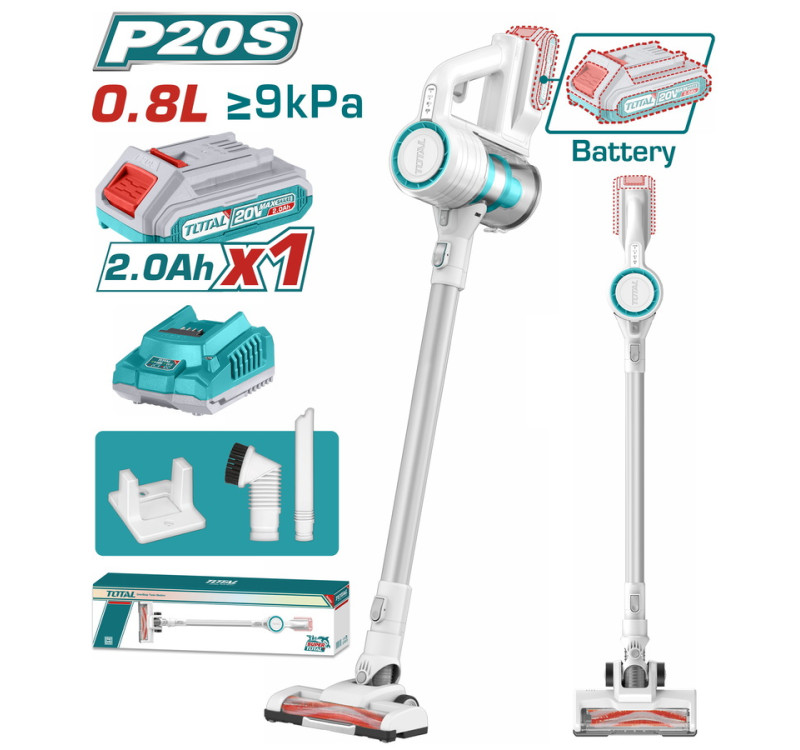 Σκουπάκι Μπαταρίας Li-Ion 20V / 2Ah Total TVLI2006