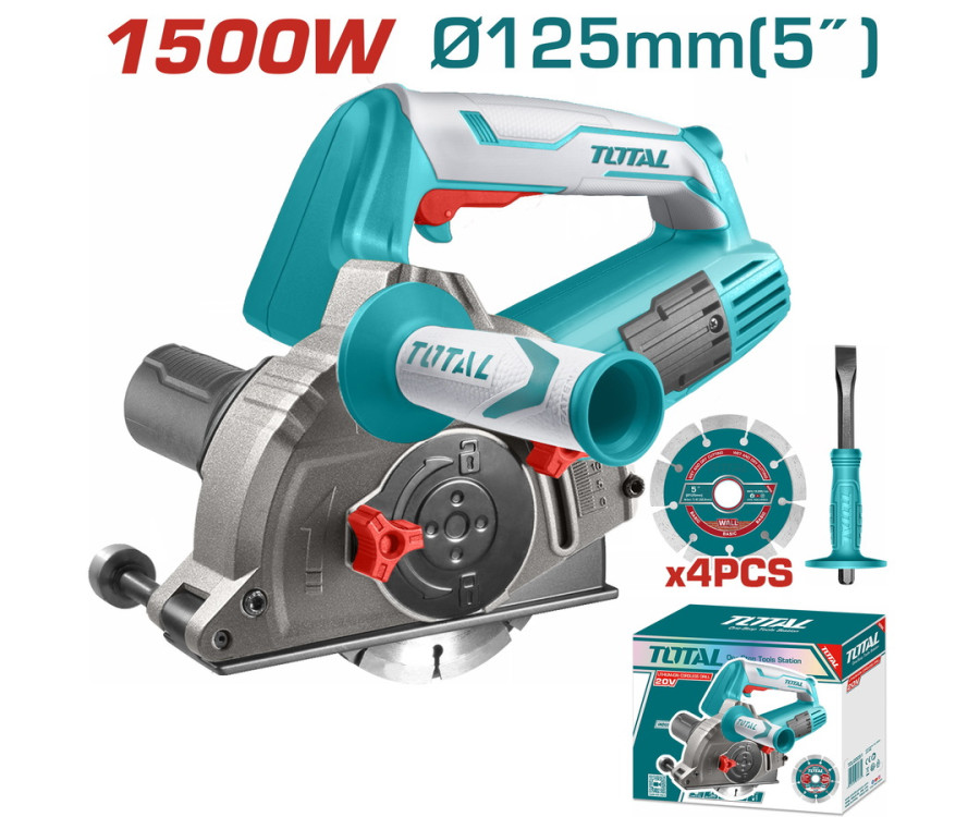 Φρέζα Αυλακώσεων Τοίχου 1500W Total TWLC1256