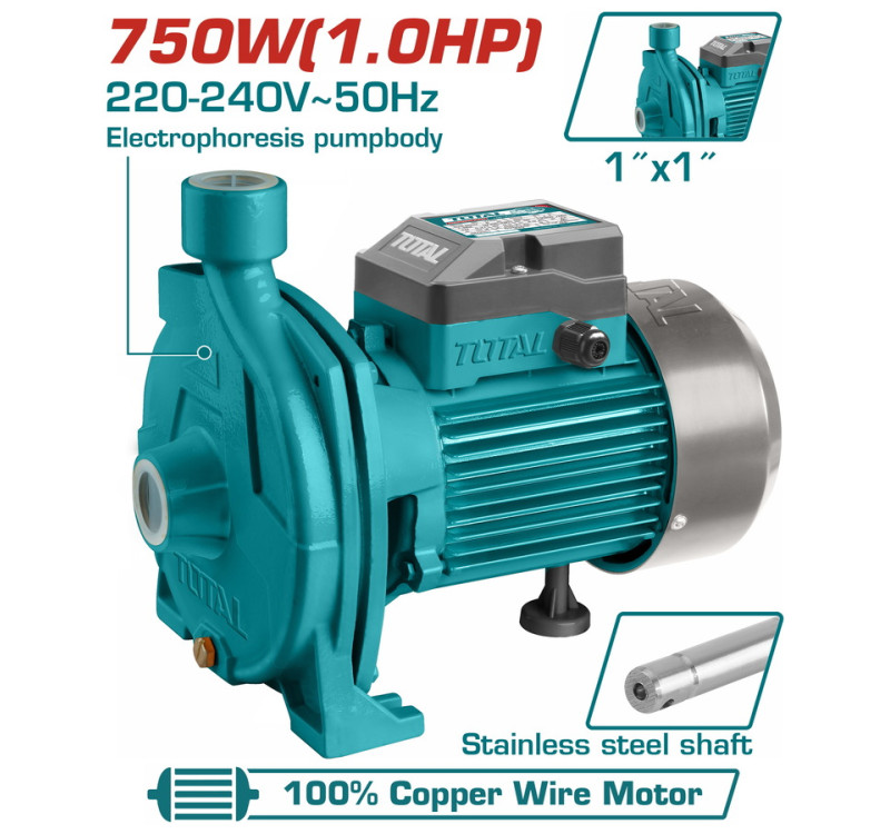 Αντλία Επιφανείας Νερού Φυγοκεντρική 750W Total TWP27506