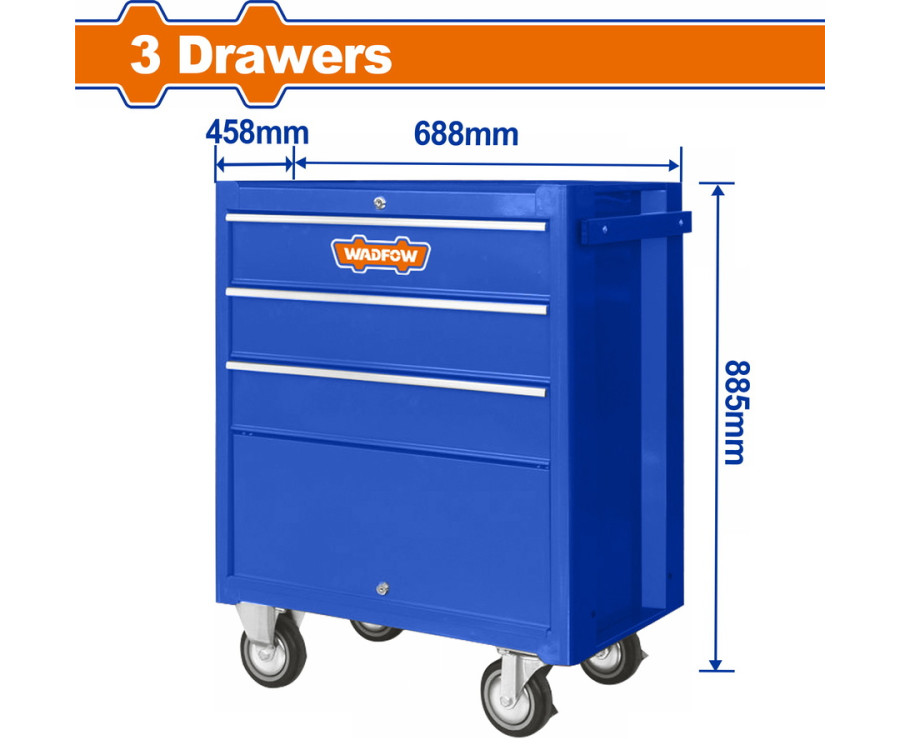 Εργαλειοφόρος με 3 Συρτάρια Wadfow WCS2A03