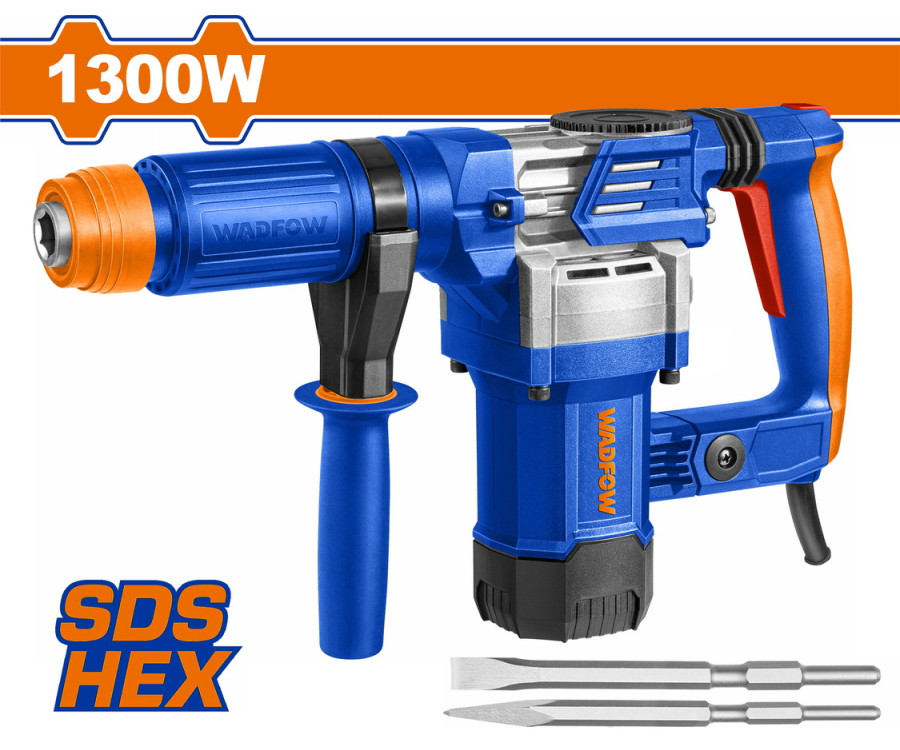 Σκαπτικό - Κατεδαφιστικό HEX 1.300W Wadfow WDB1D45 με Καλέμι & Βελόνι