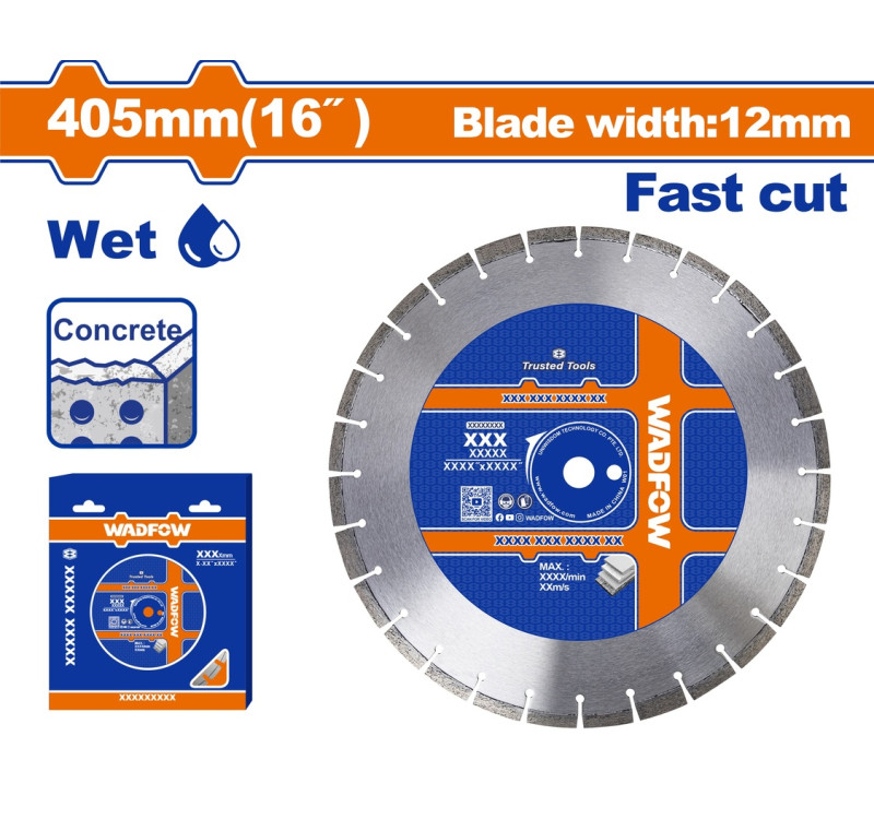 Δίσκος Ασφαλτοκόπτη 405x25.4mm για Σκυρόδεμα Wadfow WDC7502