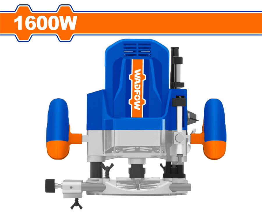 Ρούτερ Ξύλου 1.600W Wadfow WER1516001 με Οδηγούς & Πολλαπλά Τσοκ