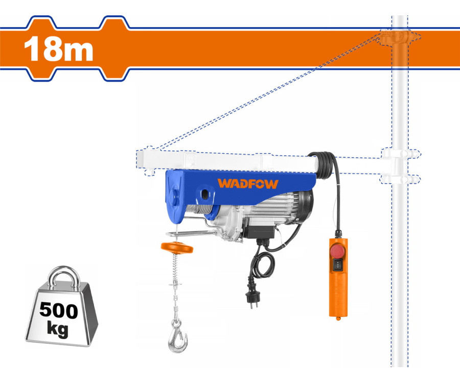 Ηλεκτρικό Παλάγκο 800W 250/500Kg 18m Wadfow WETH1A01V