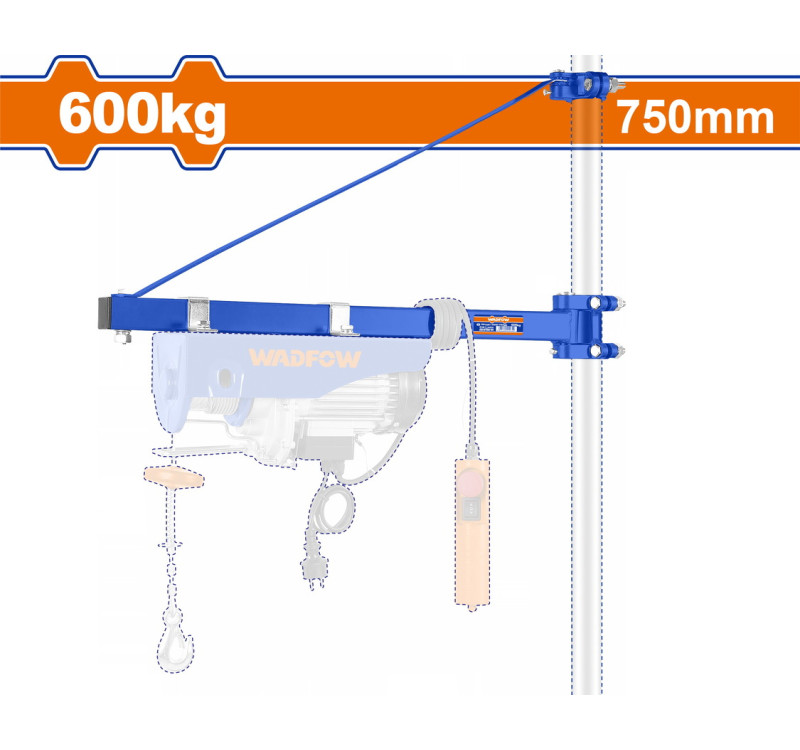 Βραχίονας Παλαγκού 750mm Ανυψωτικής Ικανότητας 600Kg Wadfow WETS1A01