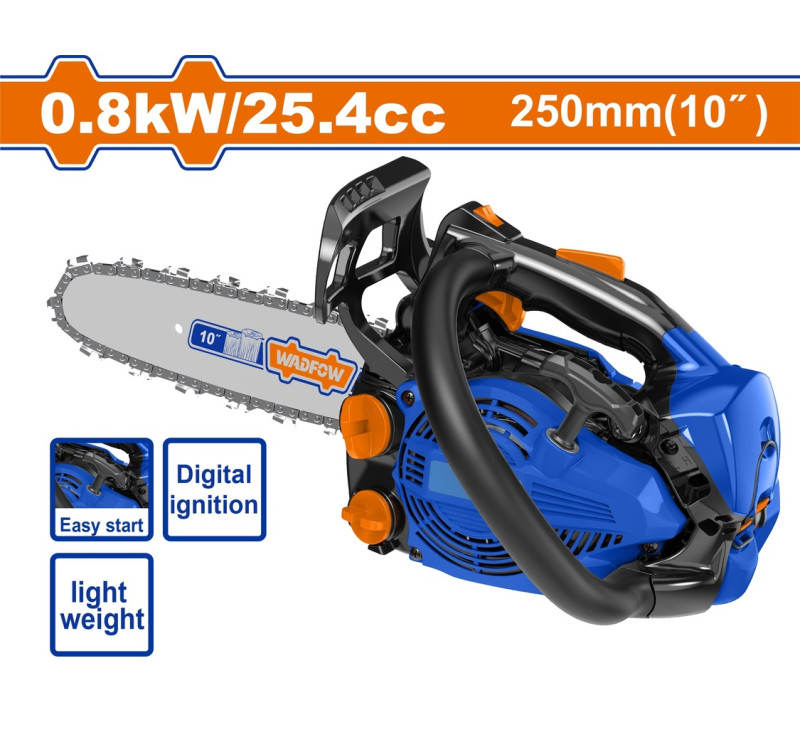 Αλυσοπρίονο Βενζινοκίνητο Κοντό 25.4cc 1.2HP Λάμα 25cm Wadfow WGC1525