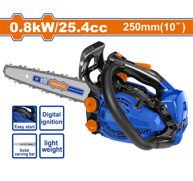 Αλυσοπρίονο Βενζινοκίνητο Carving 25.4cc 1.2HP Λάμα 25cm Wadfow WGC2525
