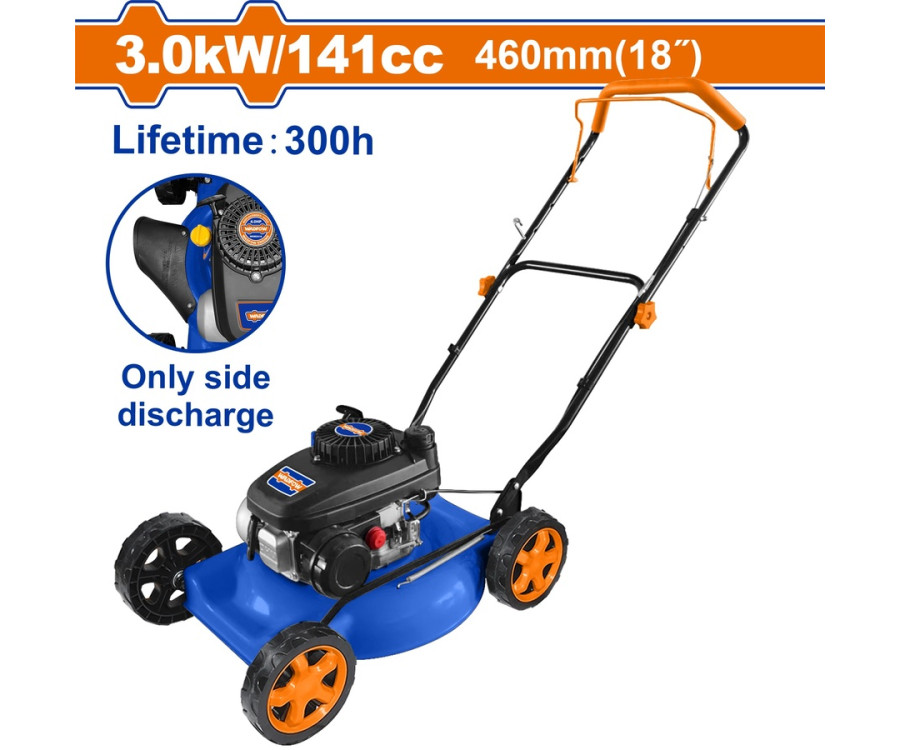 Μηχανή Γκαζόν Βενζίνης Χειροκίνητη Wadfow WGM2A18 141cc 4HP