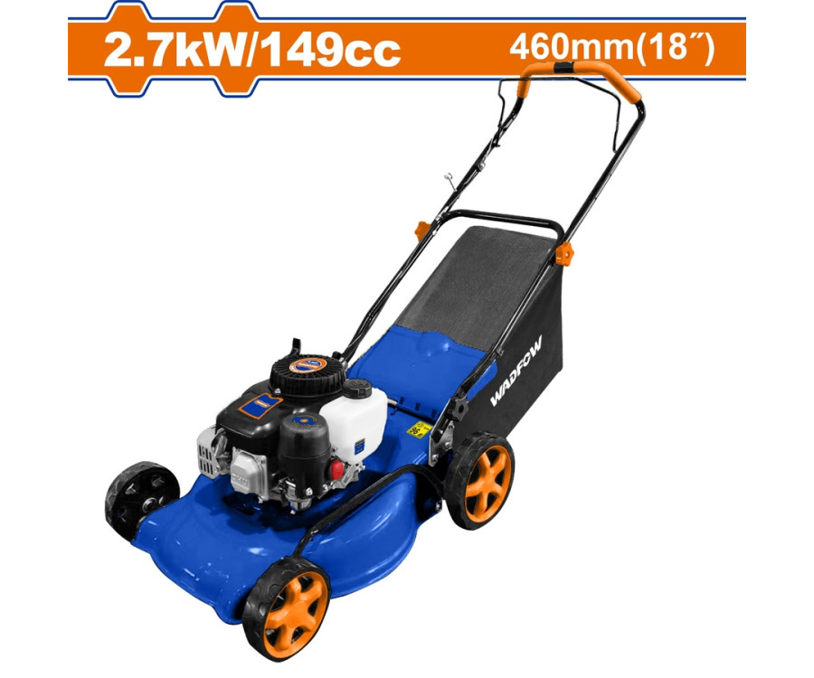 Μηχανή Γκαζόν Βενζίνης Χειροκίνητη Wadfow WGM3A18 149cc 3.5HP