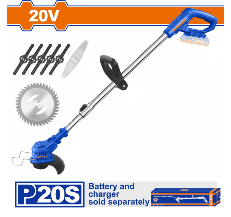 Θαμνοκοπτικό Μπαταρίας Li-Ion 20V Χωρίς Μπαταρία & Φορτιστή Wadfow WGTP510