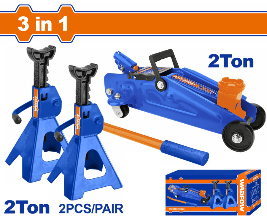 Σετ Γρύλος 2 Τόνων & Τρίποδο-Καβαλέτο 2 Τόνων 3 σε 1 Wadfow WHJS2202
