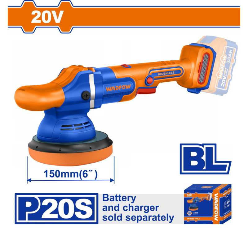 Αλοιφαδόρος Μπαταρίας 20V Brushless 150mm Wadfow WHL2B15 Χωρίς Μπαταρία & Φορτιστή