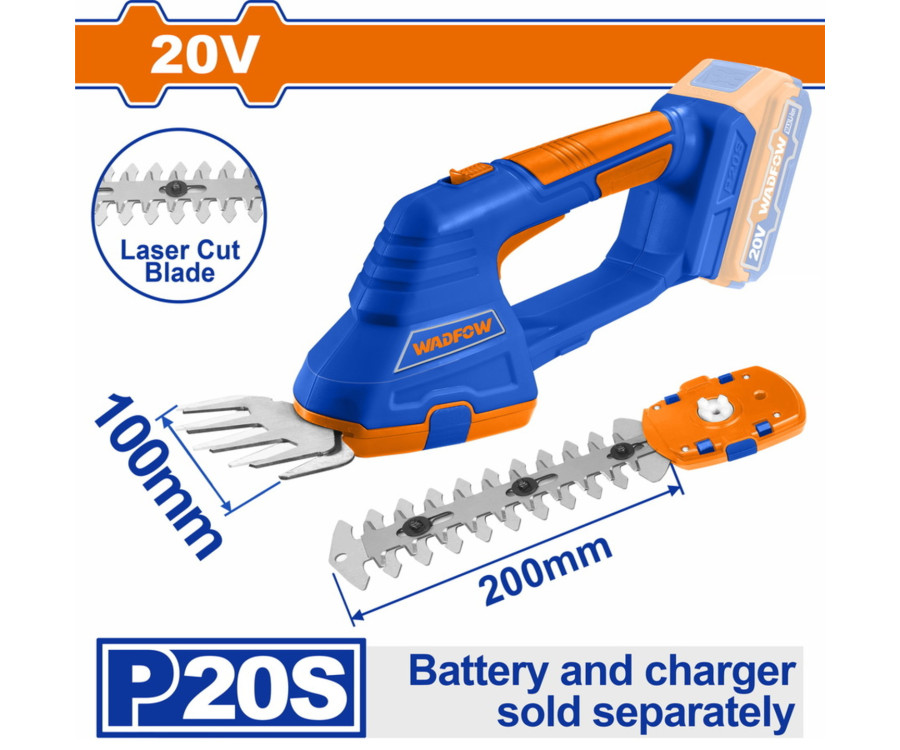 Ψαλίδι Wadfow Wjc1520 Γκαζόν & Θάμνων Μπαταρίας 20V Χωρίς Μπαταρία