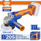 Γωνιακός Τροχός 125mm Μπαταρίας 20V Brushless Wadfow WLAPB530 (Χωρίς Μπαταρία & Φορτιστή)