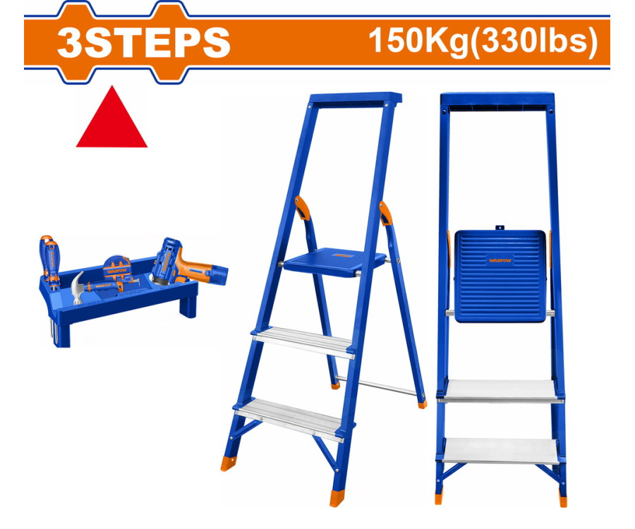 Σκάλα Μεταλλική & Αλουμινίου 3 Σκαλοπάτια Wadfow Wld1H03