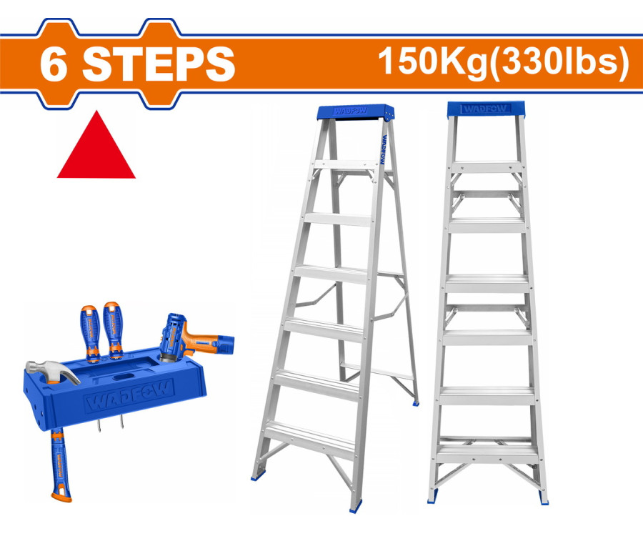 Σκάλα Αλουμινίου 6+1 Σκαλοπάτια Wadfow Wld2H06