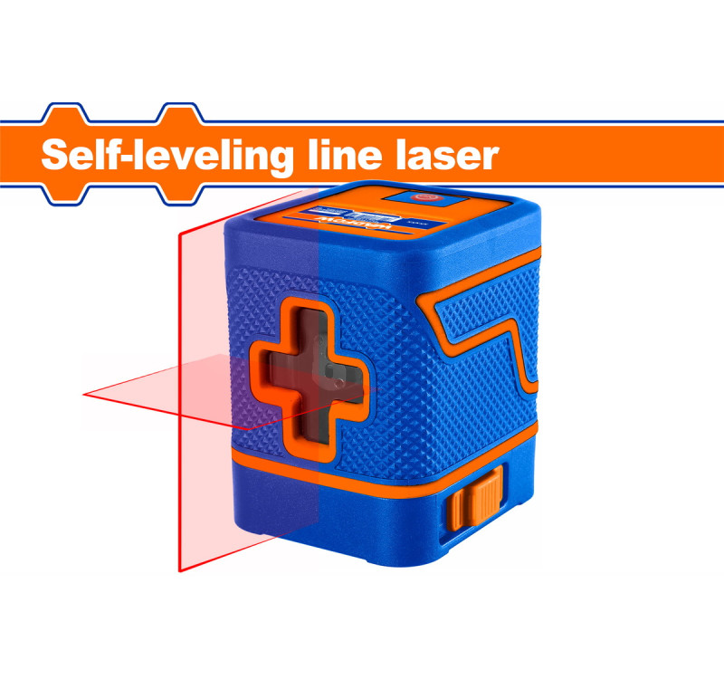 Αλφαδί Laser Κόκκινης Ακτίνας Σταυρού 0-15m Αυτο-Οριζοντιούμενο Wadfow WLE1M02