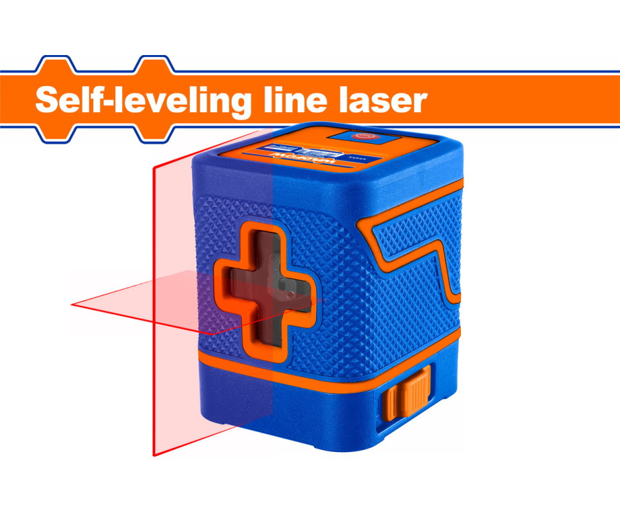 Αλφαδί Laser Κόκκινης Ακτίνας Σταυρού 0-15m Αυτο-Οριζοντιούμενο Wadfow WLE1M02