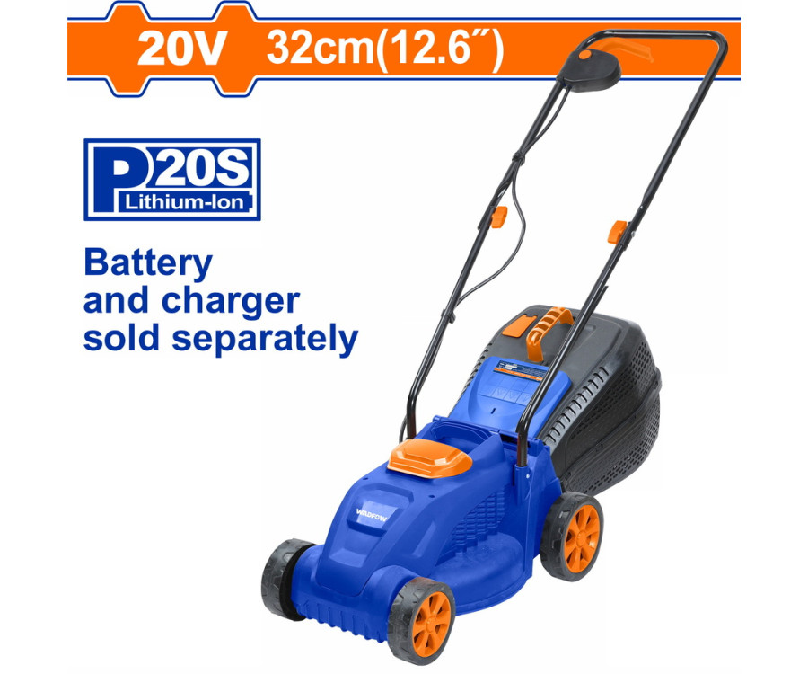 Μηχανή Γκαζόν Μπαταρίας Wadfow WLKP530 20V 32cm Χωρίς Μπαταρία & Φορτιστή