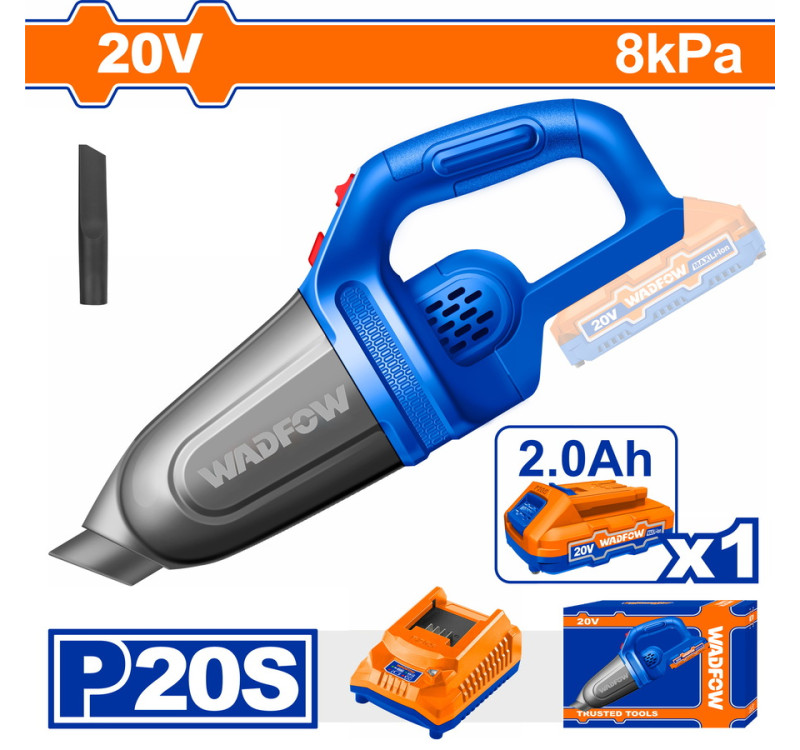 Σκουπάκι Μπαταρίας 20V 2Ah Με 1 Μπαταρία Wadfow WLV20201E