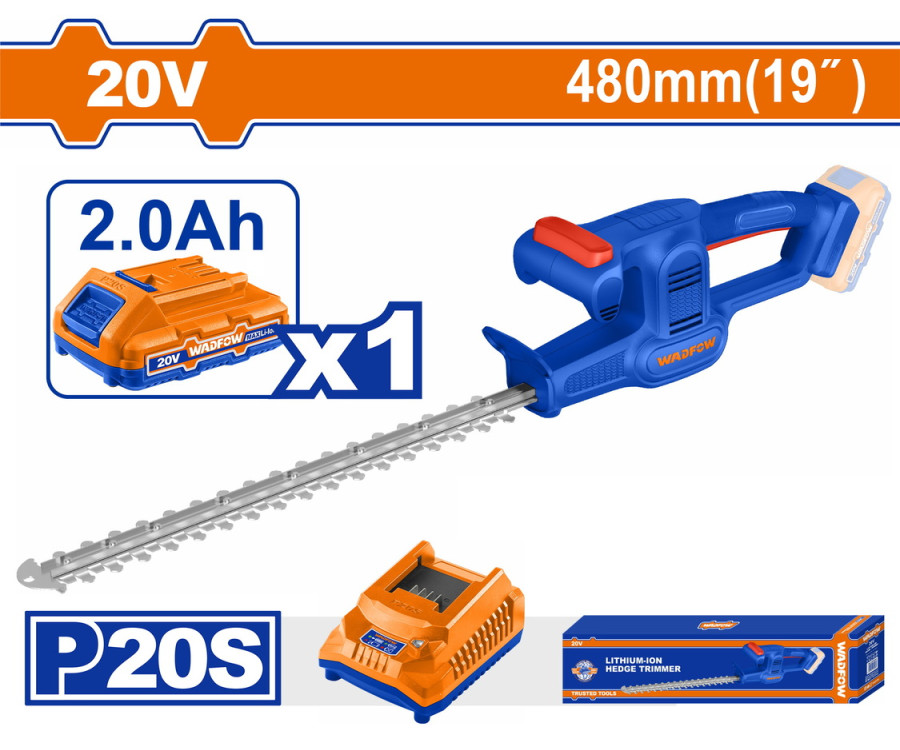 Ψαλίδι Μπορντούρας Μπαταρίας Wadfow WLYP5181E 20V 2Ah 480mm