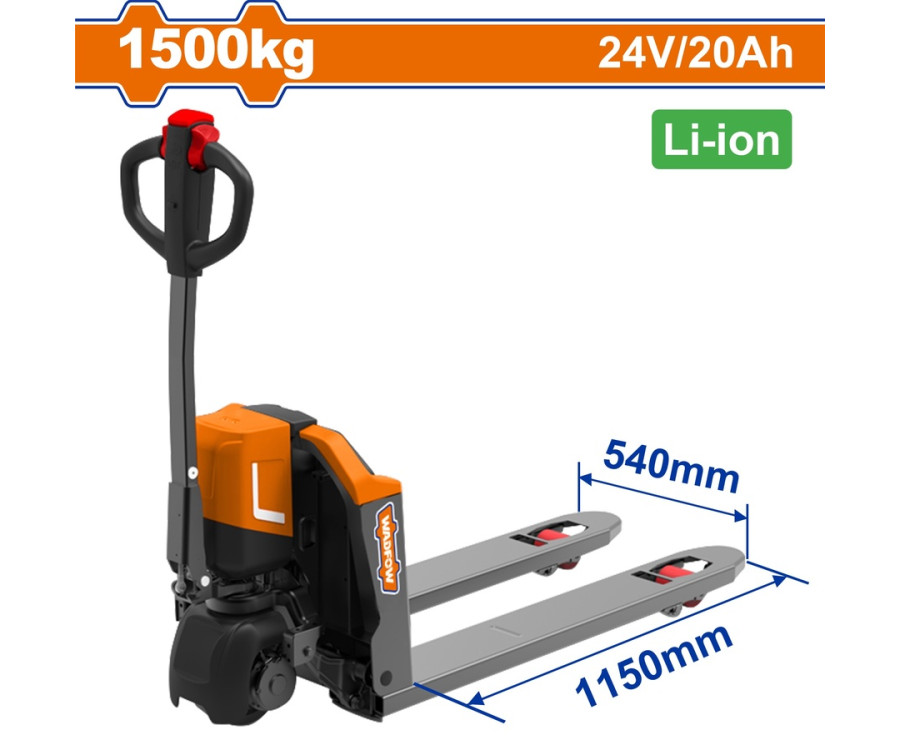 Ηλεκτρικό Παλετοφόρο Wadfow WNHLR15 1500Kg Li-Ion 24V/20Ah
