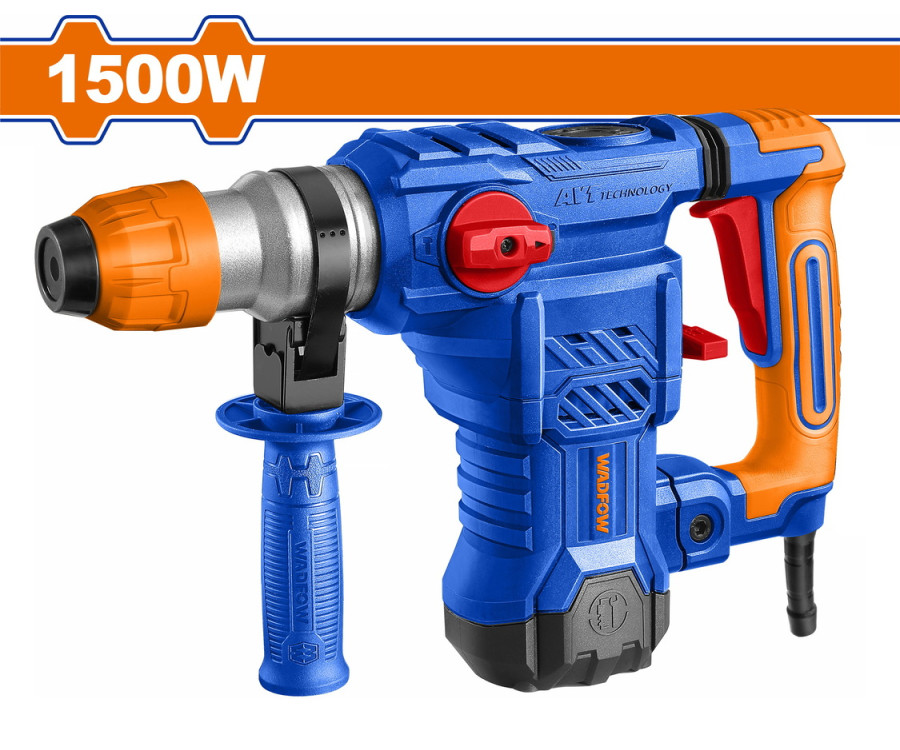 Πιστολέτο Σκαπτικό – Περιστροφικό Wadfow WRH2D32 SDS-Plus 1500W 5.5J Με Καλέμι & Βελόνι