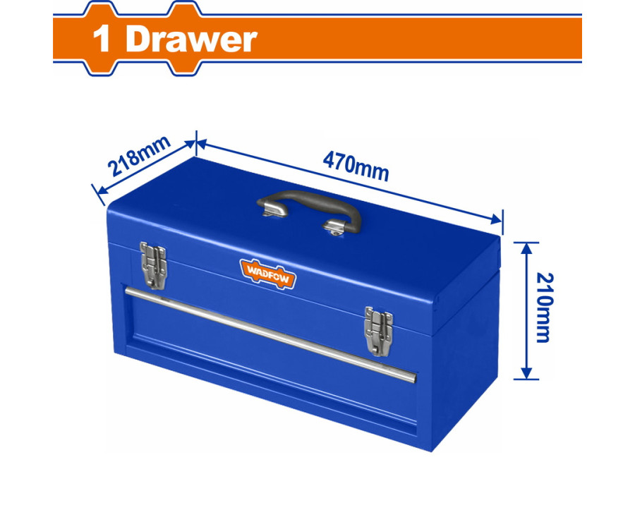 Εργαλειοθήκη Μεταλλική με 1 Συρτάρι 470x218x210mm Wadfow WTB8A22