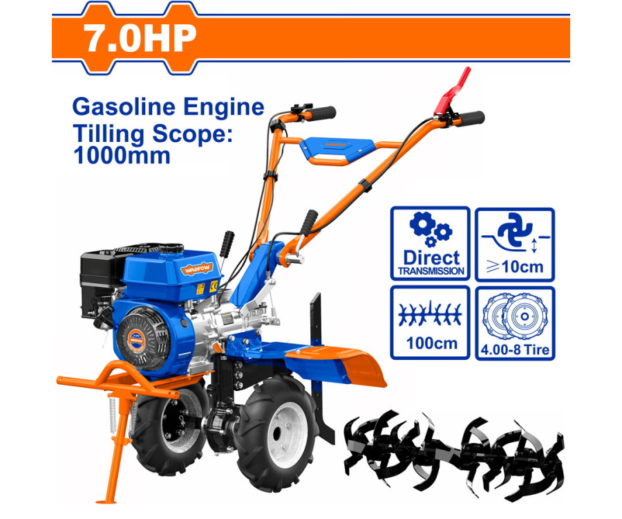 Σκαπτικό Βενζινοκινητήρα 212cc 7HP 100cm Κορώνα-Πηνίο Wadfow WTL2A100