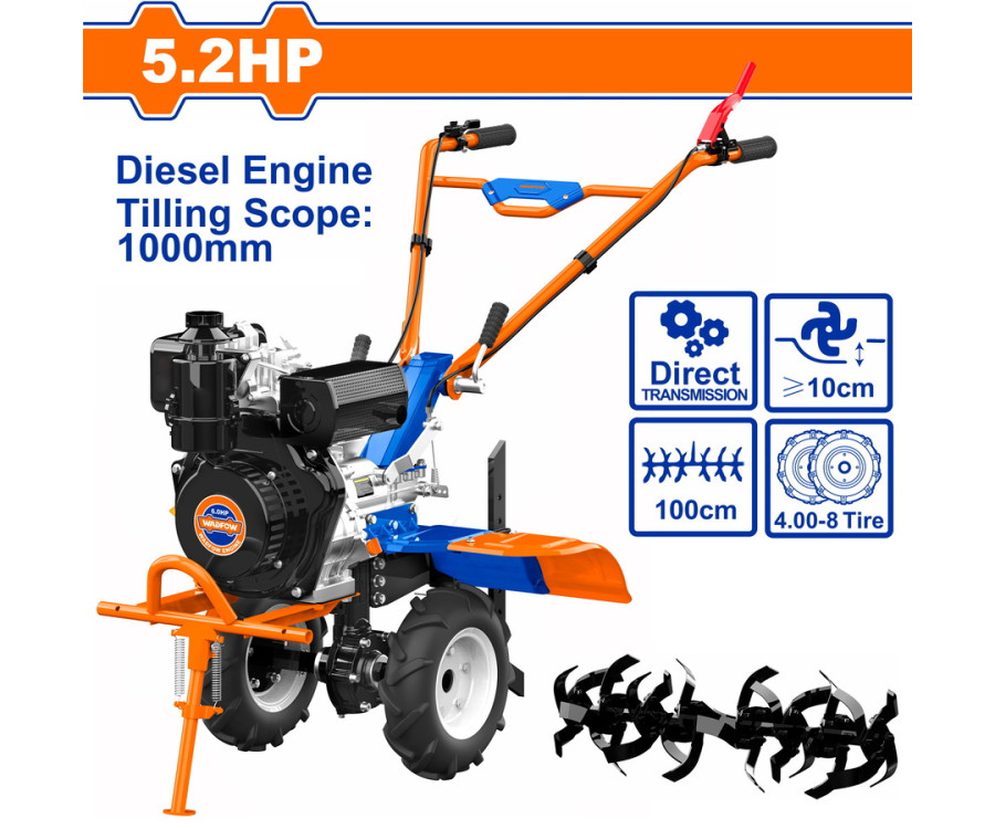 Σκαπτικό Πετρελαίου Wadfow WTL3A100 247cc 5.2HP Κορώνα-Πηνίο 100cm