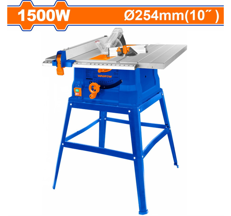 Δισκοπρίονο Πάγκου 1500W Ρεύματος 254mm Wadfow WTS1A1500