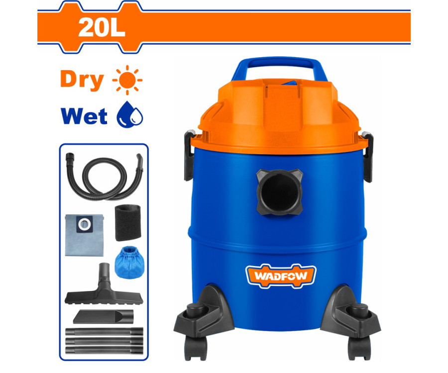Σκούπα Ξηρής & Υγρής Αναρρόφησης 1200W 20Lt Wadfow WVR2A20