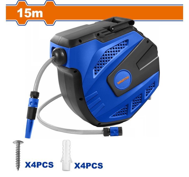 Αυτόματη Ανέμη Τοίχου Με Λάστιχο 15m Wadfow WVZ1515