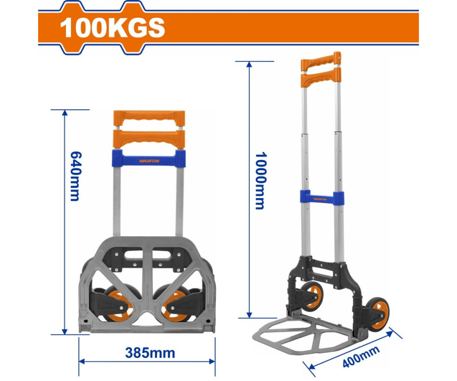 Πτυσσόμενο Καρότσι Μεταφοράς 100Kg Wadfow WWB8A10
