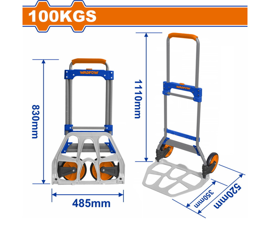 Πτυσσόμενο Καρότσι Μεταφοράς 100Kg Wadfow WWB9A10