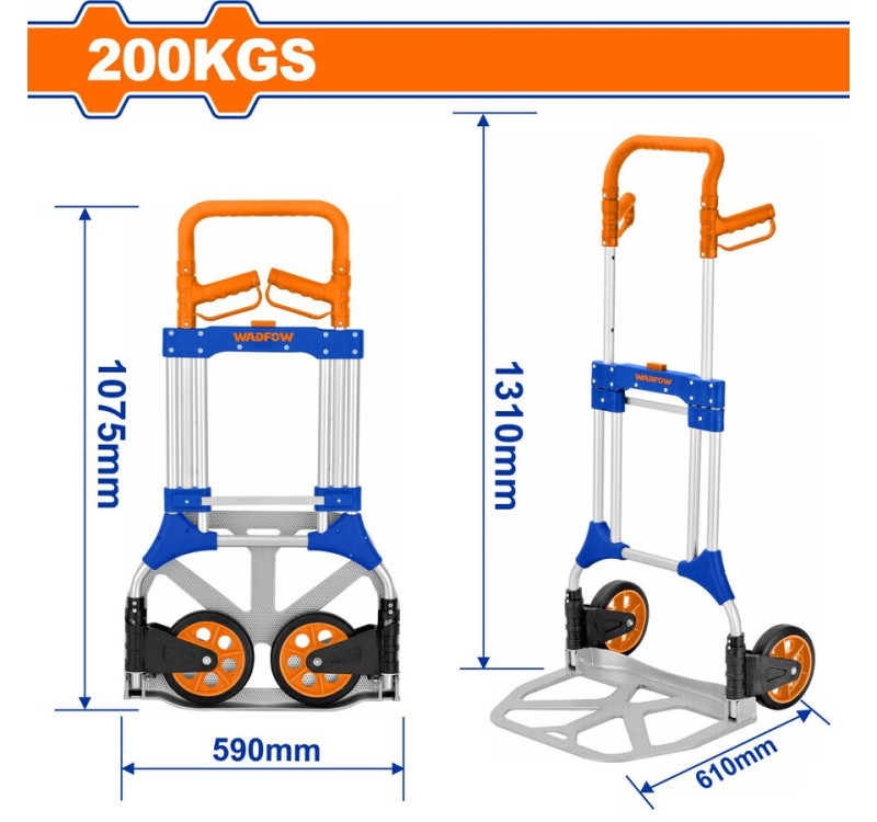 Πτυσσόμενο Καρότσι Μεταφοράς 200Kg Wadfow WWB9A20